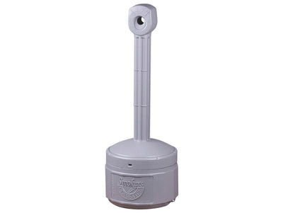 Justrite Personal Smoker'S Cease-Fire Cigarette Butt Receptacle - Cap. 1 Gal - Bucket Incld - Poly - Pewter Gray - 26806