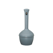 Justrite Elite SmokerS Cease-Fire Cigarette Butt Receptacle - Cap. 4 Gal - Bucket Incld - Poly - Cool Gray - 268501