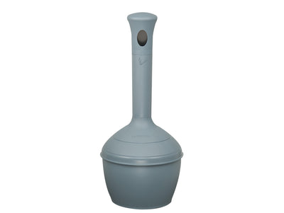 Justrite Elite Smoker's Cease-Fire Cigarette Butt Receptacle - Cap. 4 Gal - Bucket Incld - Poly - Cool Gray - 268501