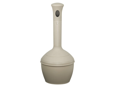 Justrite Elite Smoker's Cease-Fire Cigarette Butt Receptacle - Cap. 4 Gal - Bucket Incld - Poly - Sierra Tan - 268502