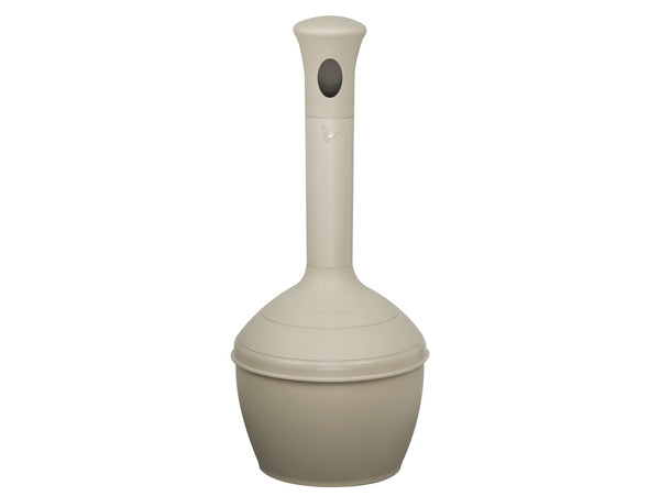 Justrite Elite Smoker's Cease-Fire Cigarette Butt Receptacle - Cap. 4 Gal - Bucket Incld - Poly - Sierra Tan - 268502