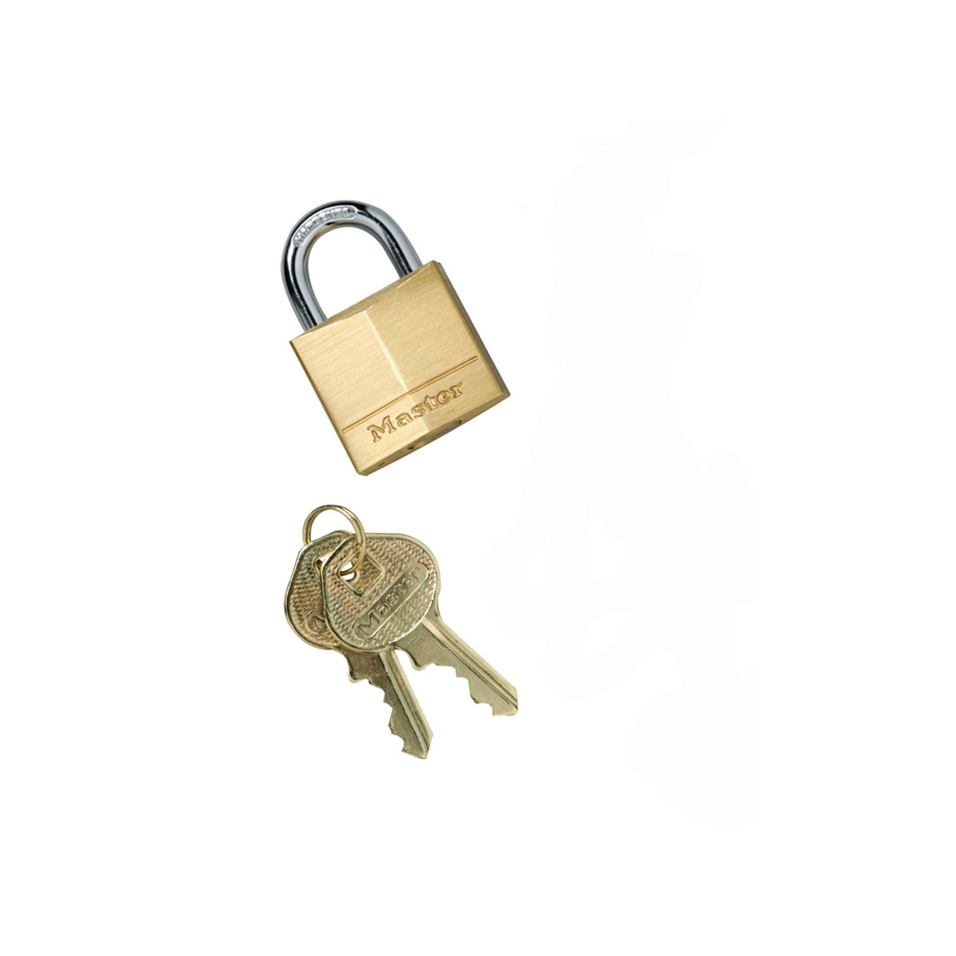 Justrite Padlock Master Lock No. 130 For Anchoring Kit For Smoker'S Cease-Fire Cigarette Receptacle - Brass - 268506
