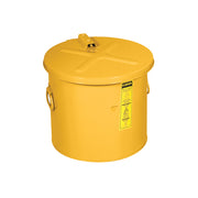 Justrite Dip Tank For Cleaning Parts - 30 Litre - Manual Cover W/Fusible Link - Optnl Parts Basket - Steel - Yelw. Optional Parts Basket - 27618