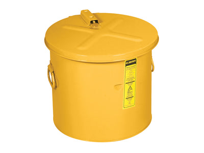 Justrite Dip Tank For Cleaning Parts - 30 Litre - Manual Cover W/Fusible Link - Optnl Parts Basket - Steel - Yelw. Optional Parts Basket - 27618