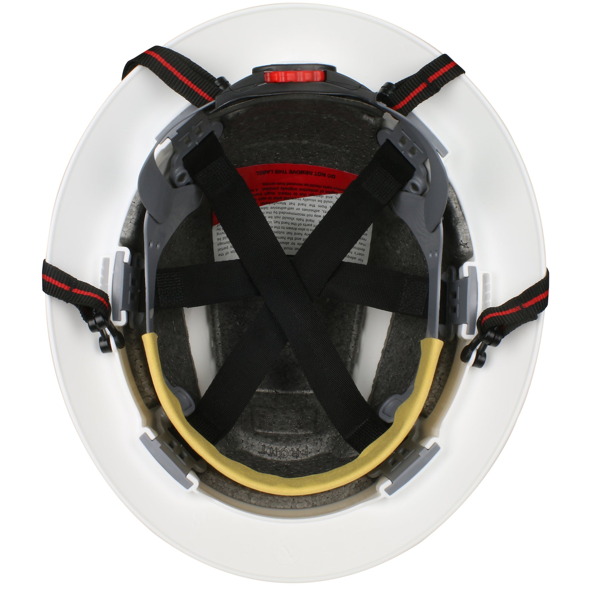 EVO 6161 Ascend Full Brim Safety Helmet w/HDPE Shell 4-Point Chinstrap 6-Point Suspension & Wheel Ratchet Adjustment - White - 1/EA - 280-EV6161-CH-10
