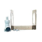 Justrite Wall Bracket Kit With Prolypropylene Connector To Relocate The Hplc Coalescing/Carbon Filter - 28150