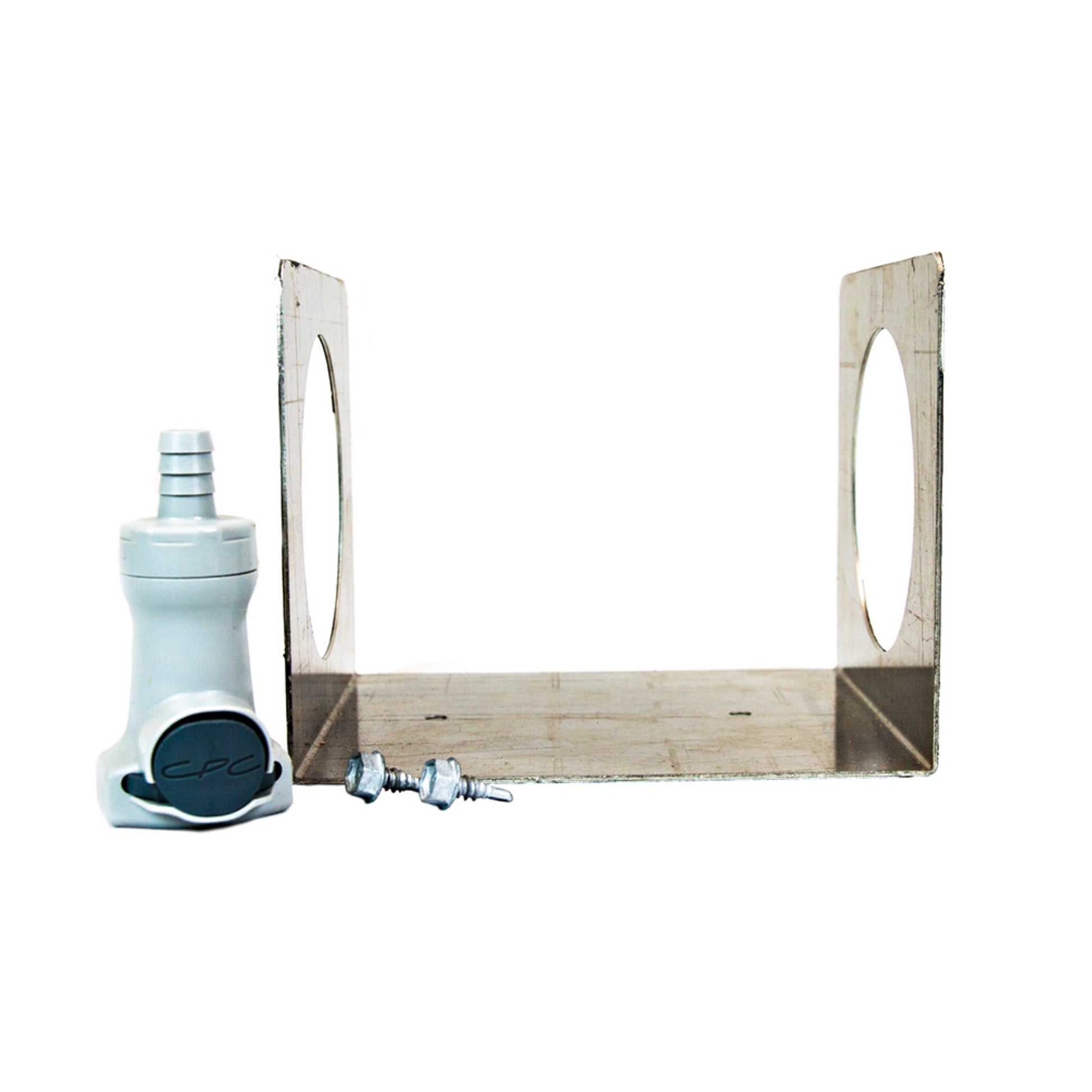 Justrite Wall Bracket Kit With Prolypropylene Connector To Relocate The Hplc Coalescing/Carbon Filter - 28150