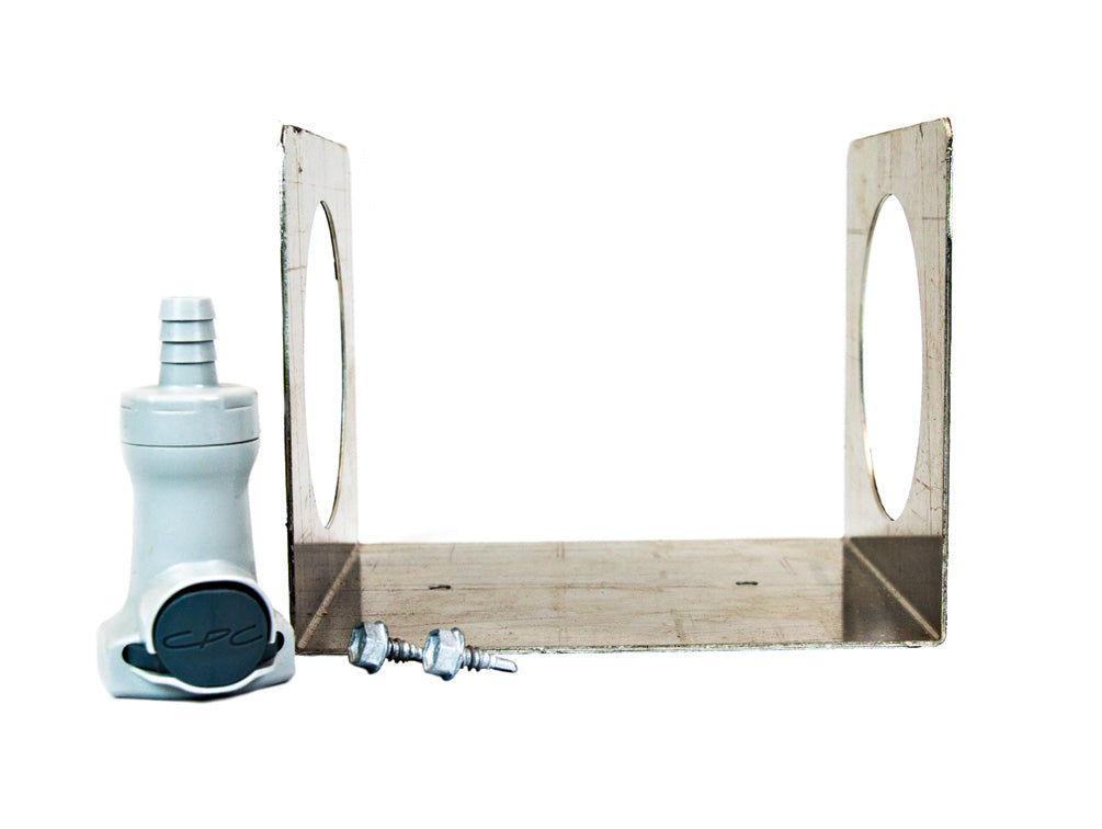 Justrite Wall Bracket Kit With Prolypropylene Connector To Relocate The Hplc Coalescing/Carbon Filter - 28150
