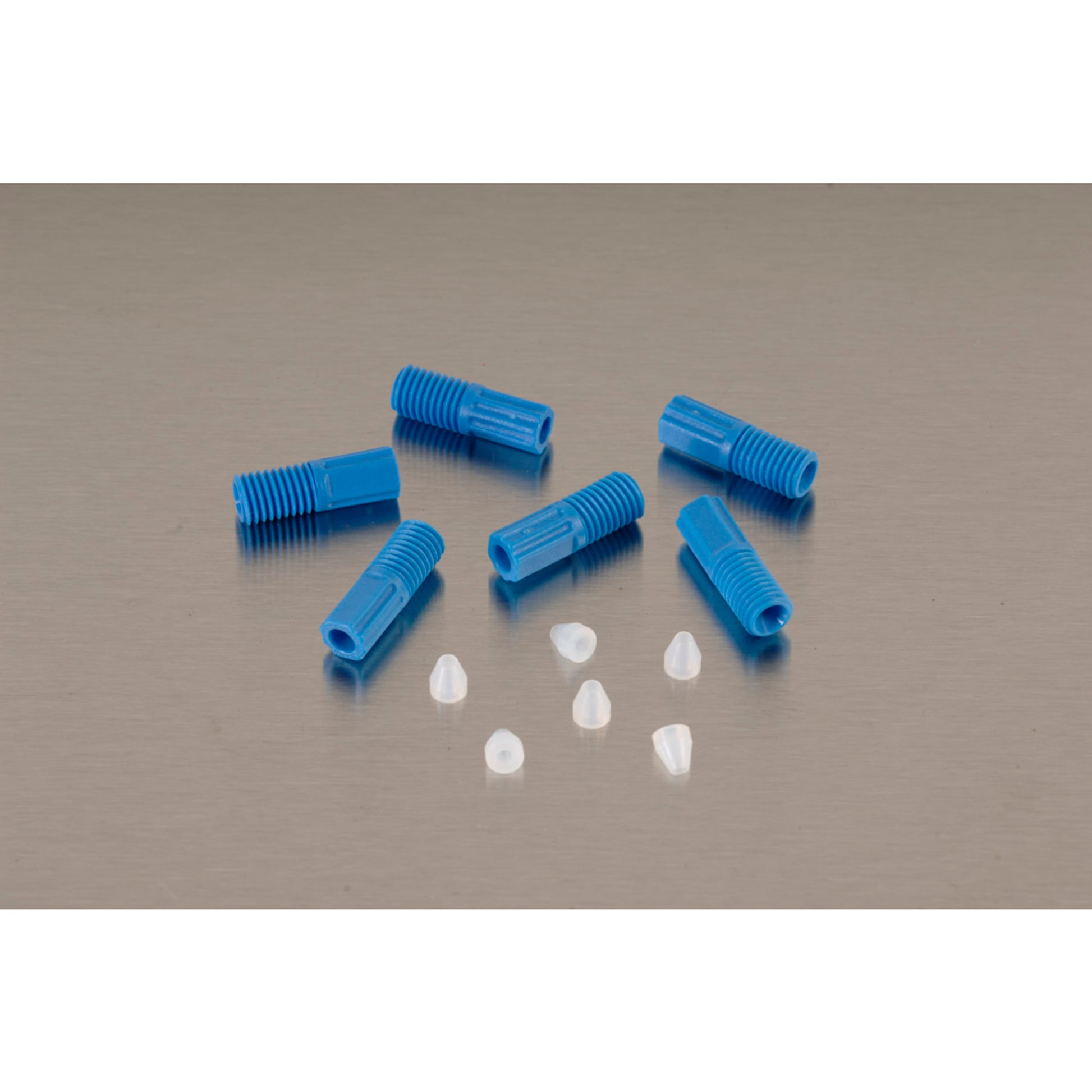 Justrite 1/16" Od Hard-Wall Tubing Compression Fittings W/Ferrules For Hplc Poly Manifold - Pkg/6 - 28188