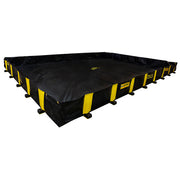 Justrite Rigid-Lock Quickberm - Dims. 16'W X 20'L X 12"H - Cap. 2390 Gals - 28530