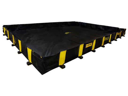 Justrite Rigid-Lock Quickberm - Dims. 16'W X 20'L X 12"H - Cap. 2390 Gals - 28530