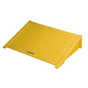 Justrite Ramp For 4 Drum Square Ecopolyblend Spill Control Pallet - Polyethylene - Yellow - 28620