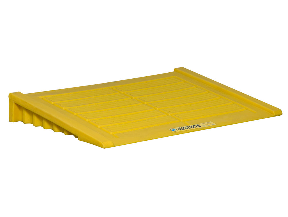 Justrite Ramp For 2 Drum And Larger Ecopolyblend Accumulation Center - Polyethylene - Yellow - 28650