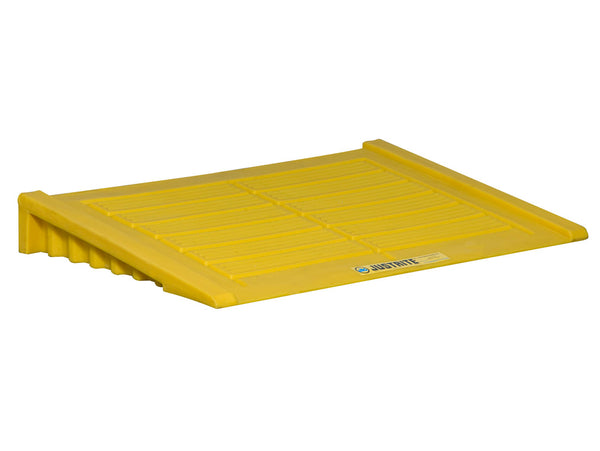 Justrite Ramp For 2 Drum And Larger Ecopolyblend Accumulation Center - Polyethylene - Yellow - 28650