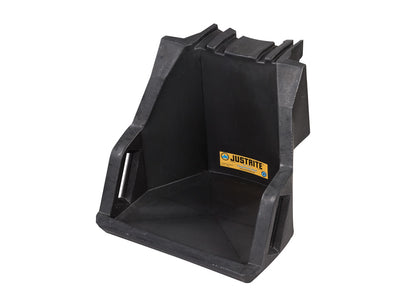 Justrite Ecopolyblend Drum Management Dispensing Shelf Mounts To Stack Module - 100% Recycled Poly - Black - 28671