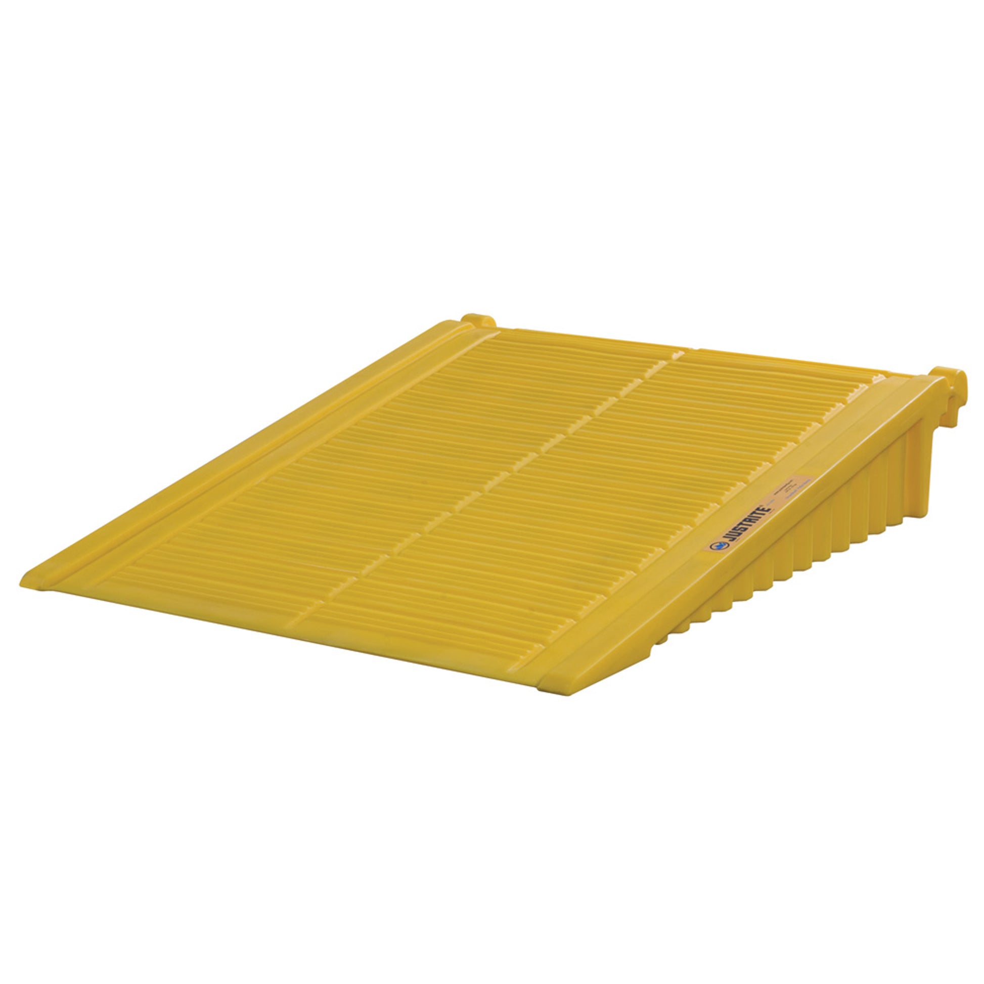 Justrite Ramp For 2 To 4-Drum Ecopolyblend Drumshed - Polyethylene - Yellow - 28678