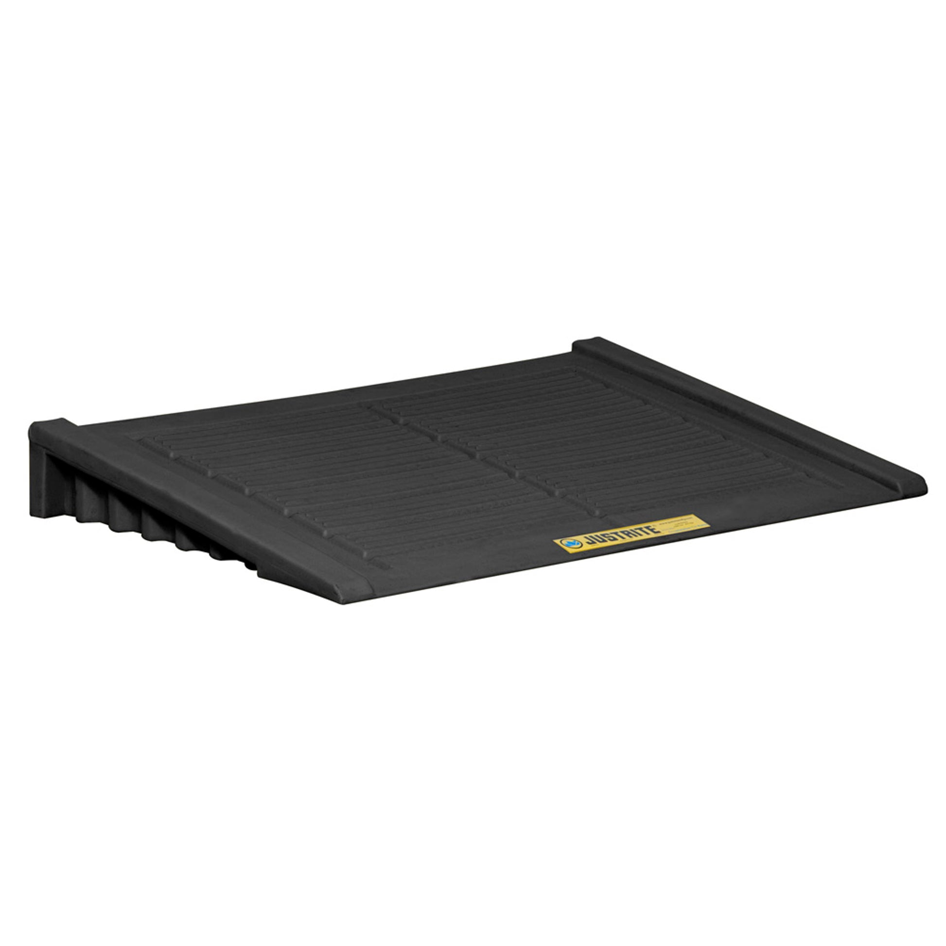 Justrite Ramp For 2 Drum And Larger Ecopolyblend Accumulation Center - 100% Recycled Polyethylene - Black - 28687