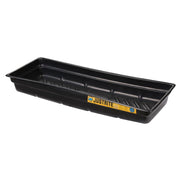 Justrite Ecopolyblend Spill Tray - Dims 46"W X 16"D X 5-1/2"H - Indoor Or Outdoor Use - Rigid Poly - Black - 28715