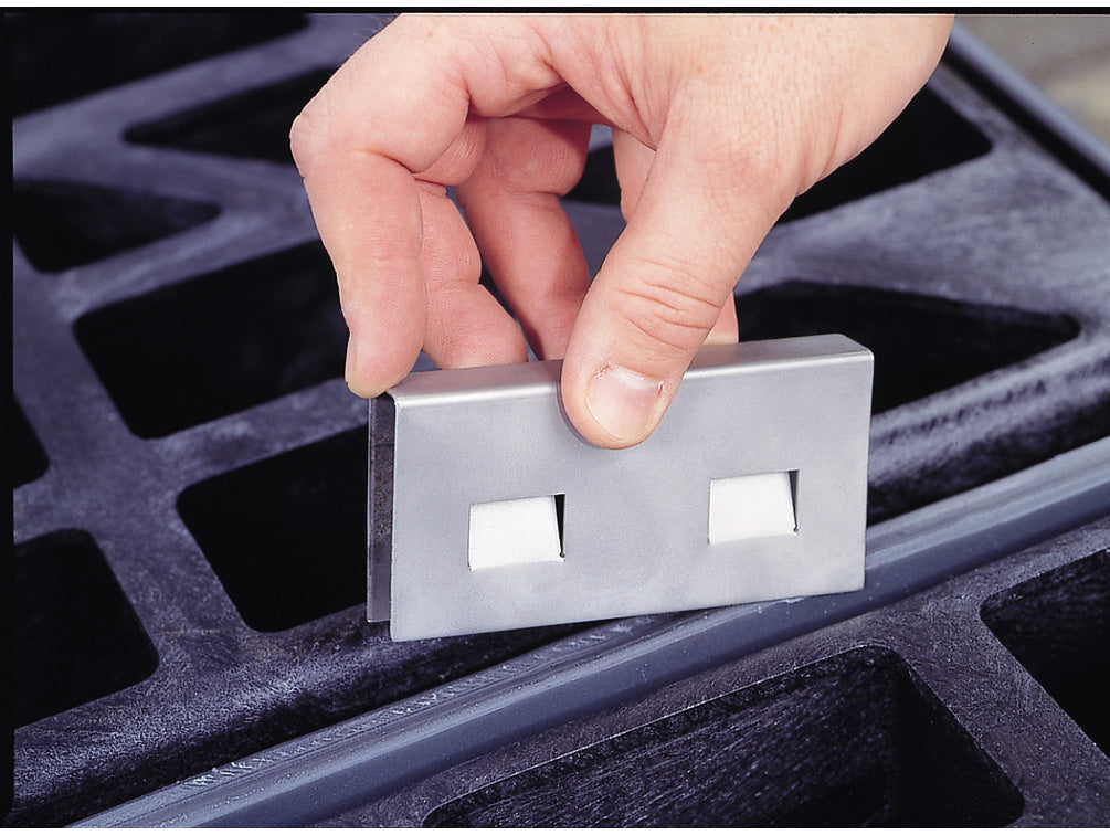 Justrite Stainless Steel Joining Clips For Connecting Ecopolyblend Accumulation Centers - One Pair - 28926