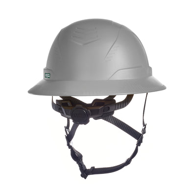 MSA V-Gard H2 Full Brim - Type II Class E Safety Helmet - Non-Vented - Gray - 10250597