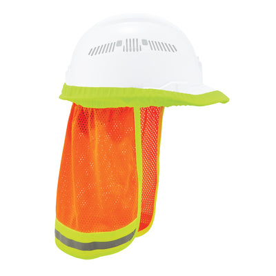 Ergodyne GloWear 8005 Hi-Vis Hard Hat Neck Shade - Mesh, Reflective