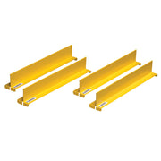 Justrite Shelf Dividers Fit Shelf Depth Of 14" - Set/4 - Yellow - 29985