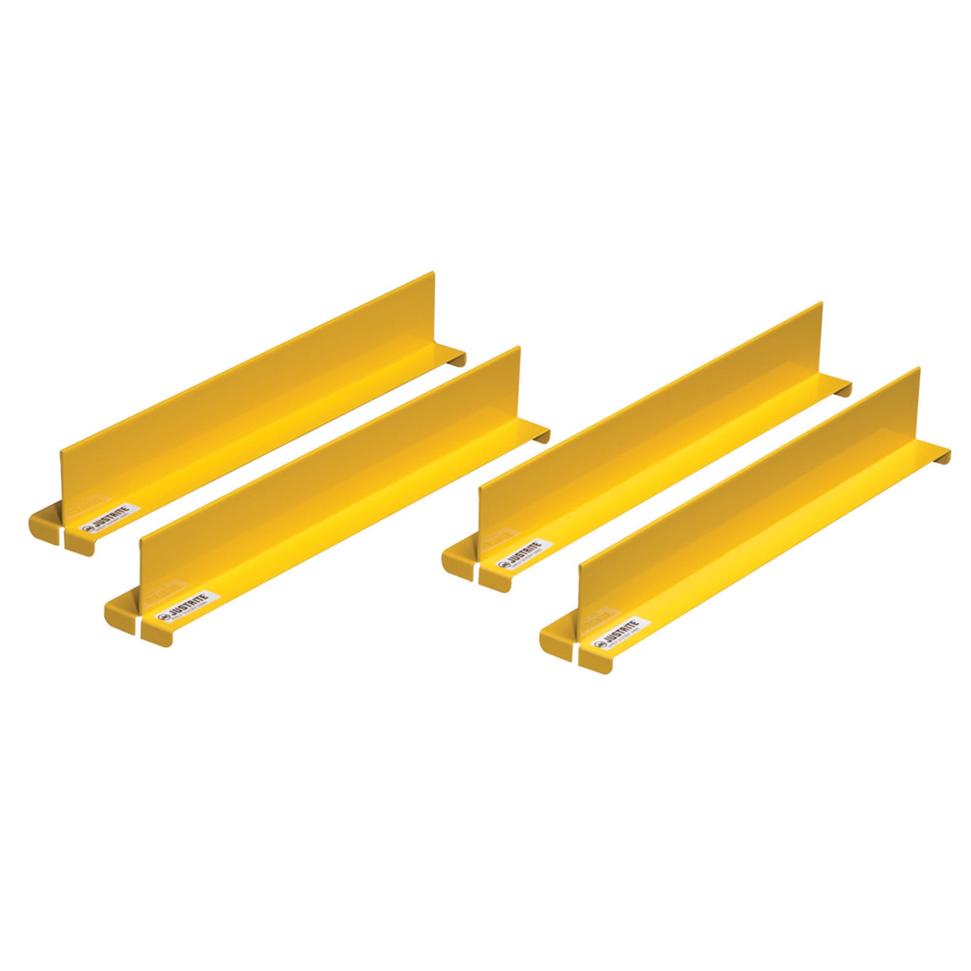 Justrite Shelf Dividers Fit Shelf Depth Of 14" - Set/4 - Yellow - 29985