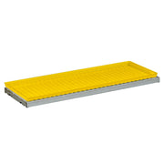 Justrite Spillslope Steel Shelf With Yellow Polyethylene Tray For 17/30/45-Gallon (43"W) Safety Cabinets - 29062