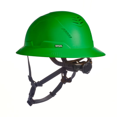 MSA V-Gard H2 Full Brim - Type II Class C - Mips - Safety Helmet - Vented - Green - 10250612