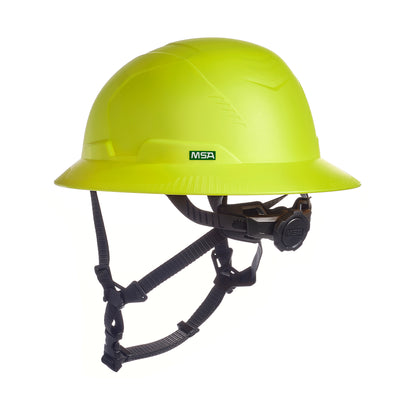 MSA V-Gard H2 Full Brim - Type II Class C - Mips - Safety Helmet - Non-Vented - Hi-Viz Yellow - 10250626