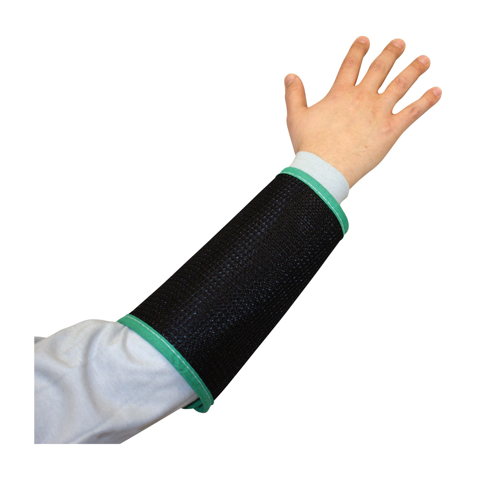 Kut Gard Cut Resistant Sleeve 2-Ply Nylon Cane Mesh - 9" - Black - 12/PR - 30-6795B