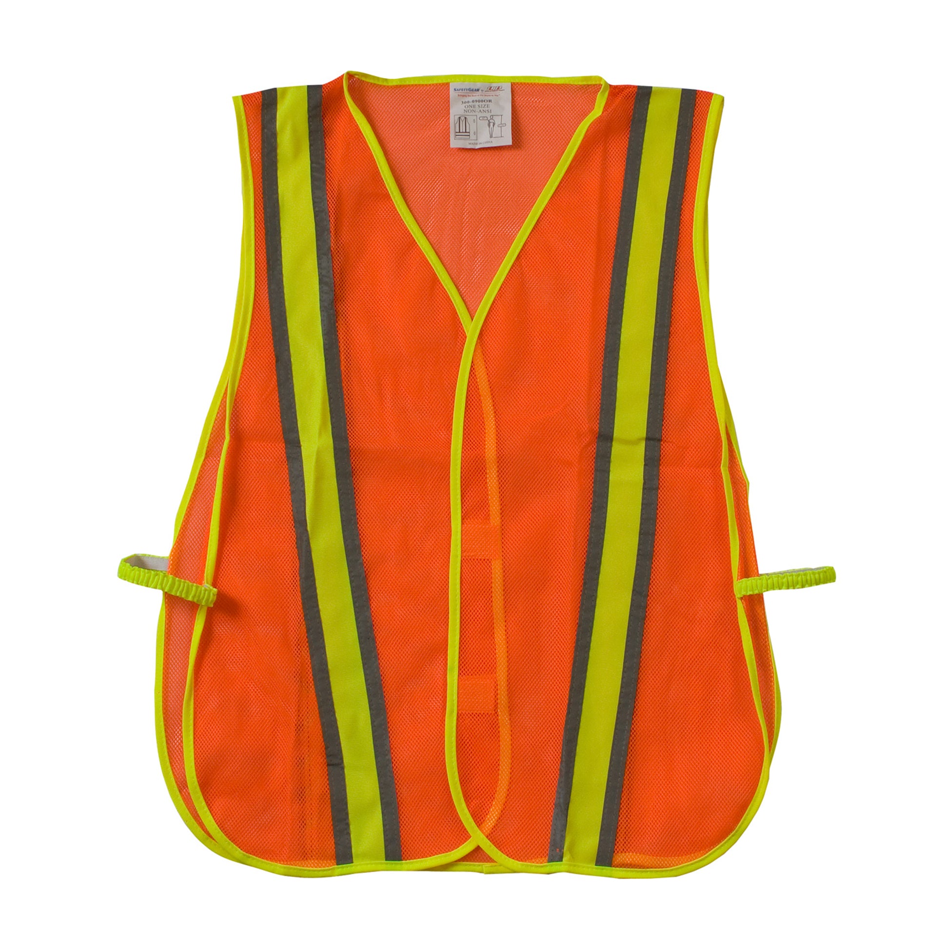 PIP Hi-Vis Apparel Non-ANSI Two-Tone Mesh Safety Vest - Orange - 5/EA - 300-0900