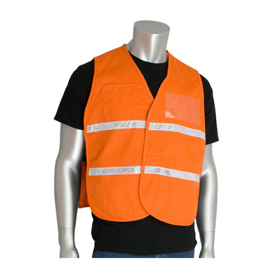 PIP Hi-Vis Apparel Non-ANSI Incident Comm& Vest - Cotton/Polyester Blend - Orange - 1/EA - 300-2507