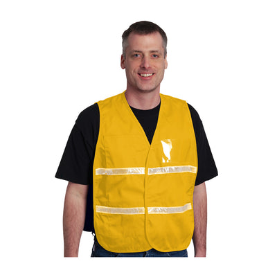 PIP Hi-Vis Apparel Non-ANSI Incident Comm& Vest - Cotton/Polyester Blend - Yellow - 1/EA - 300-2510