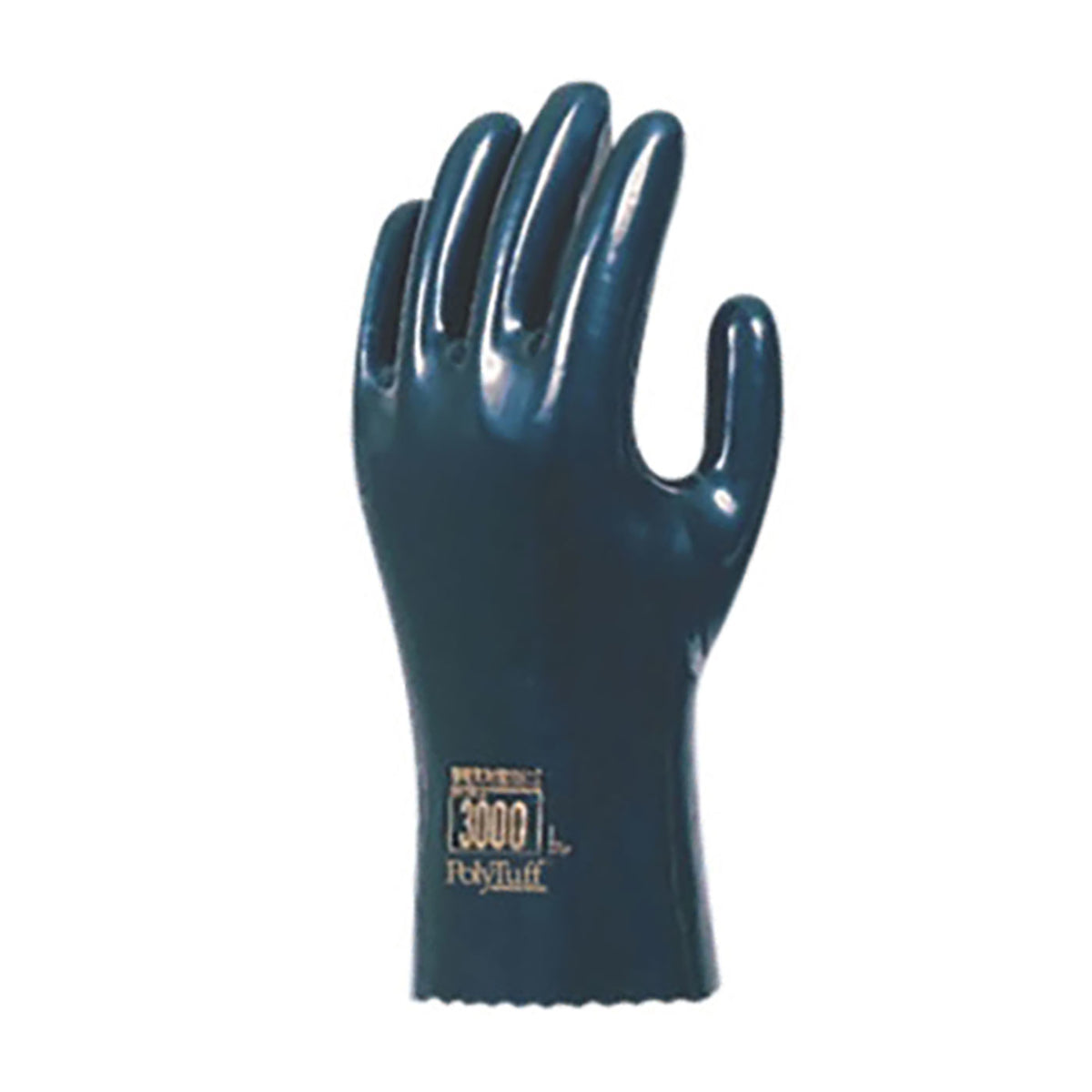 QRP PolyTuff ESD Polyurethane Electrostatic Dissipative (ESD) Solvent Glove w/Cotton Lining - 10.25" - Black - 1/PR - 3000-CE