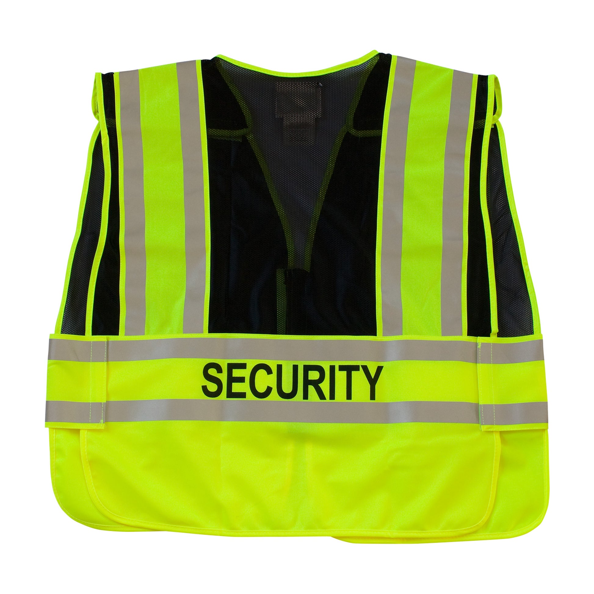 PIP Hi-Vis Apparel ANSI Type P Class 2 Public Safety Vest - SECURITY Logo - Black - 1/EA - 302-PSV-BLK