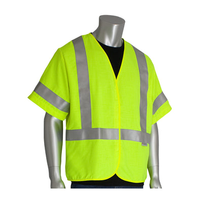 PIP FR Clothing ANSI Type R Class 3 AR/FR Solid Vest - Hi-Vis Yellow - 1/EA - 305-3200