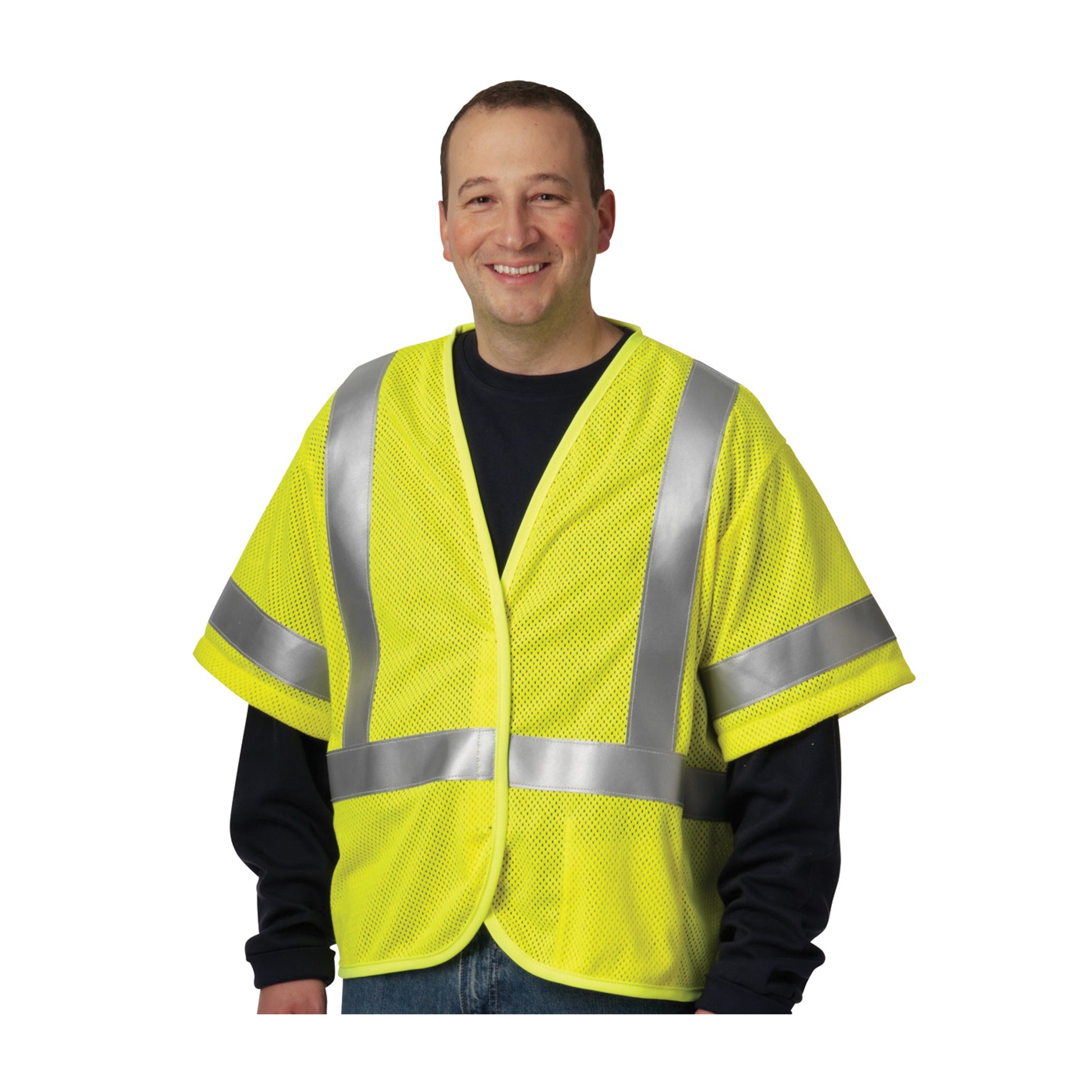 PIP FR Clothing ANSI Type R Class 3 AR/FR Mesh Vest - Hi-Vis Yellow - 1/EA - 305-3100