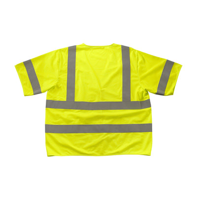 PIP Hi-Vis Apparel ANSI Type R Class 3 FR Treated Solid Vest - Yellow - 1/EA - 305-HSSVFR