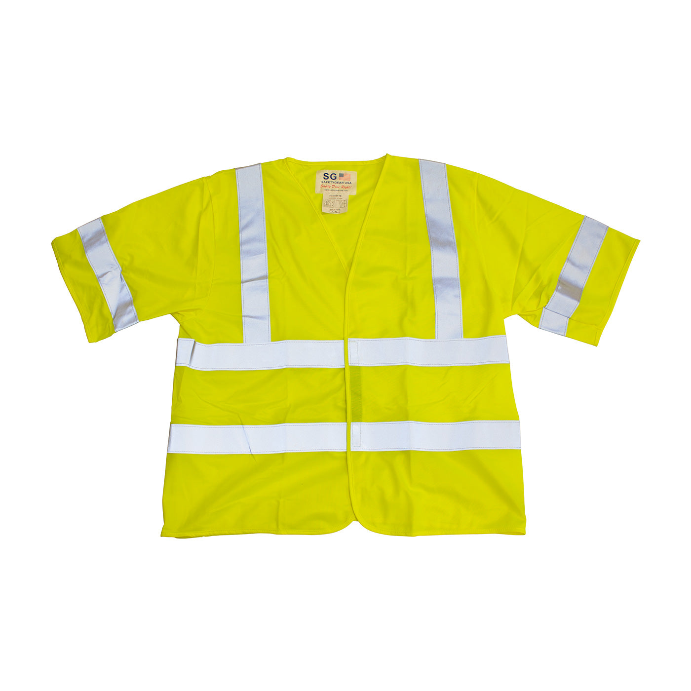 PIP Hi-Vis Apparel ANSI Type R Class 3 FR Treated Solid Vest - Yellow - 1/EA - 305-HSSVFR
