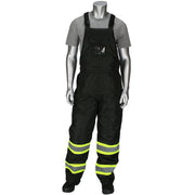 PIP Hi-Vis Cold Gear Non-ANSI Ripstop Insulated Two Tone Bib Overalls - Black - 1/EA - 318-1780-BK