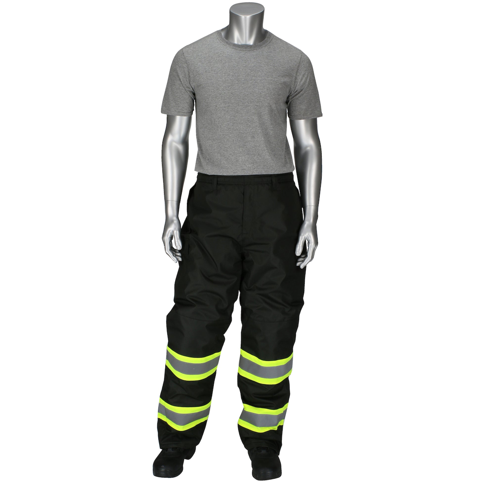 PIP Hi-Vis Cold Gear Non-ANSI Ripstop Insulated Two Tone Bib Overalls - Black - 1/EA - 318-1780-BK