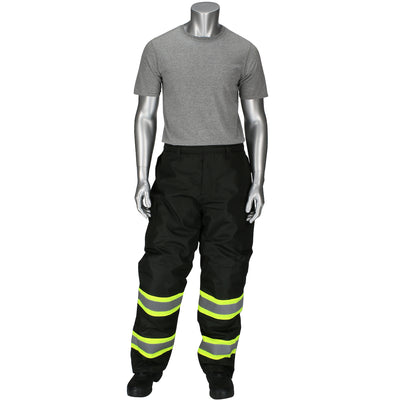 PIP Hi-Vis Cold Gear Non-ANSI Ripstop Insulated Two Tone Bib Overalls - Black - 1/EA - 318-1780-BK