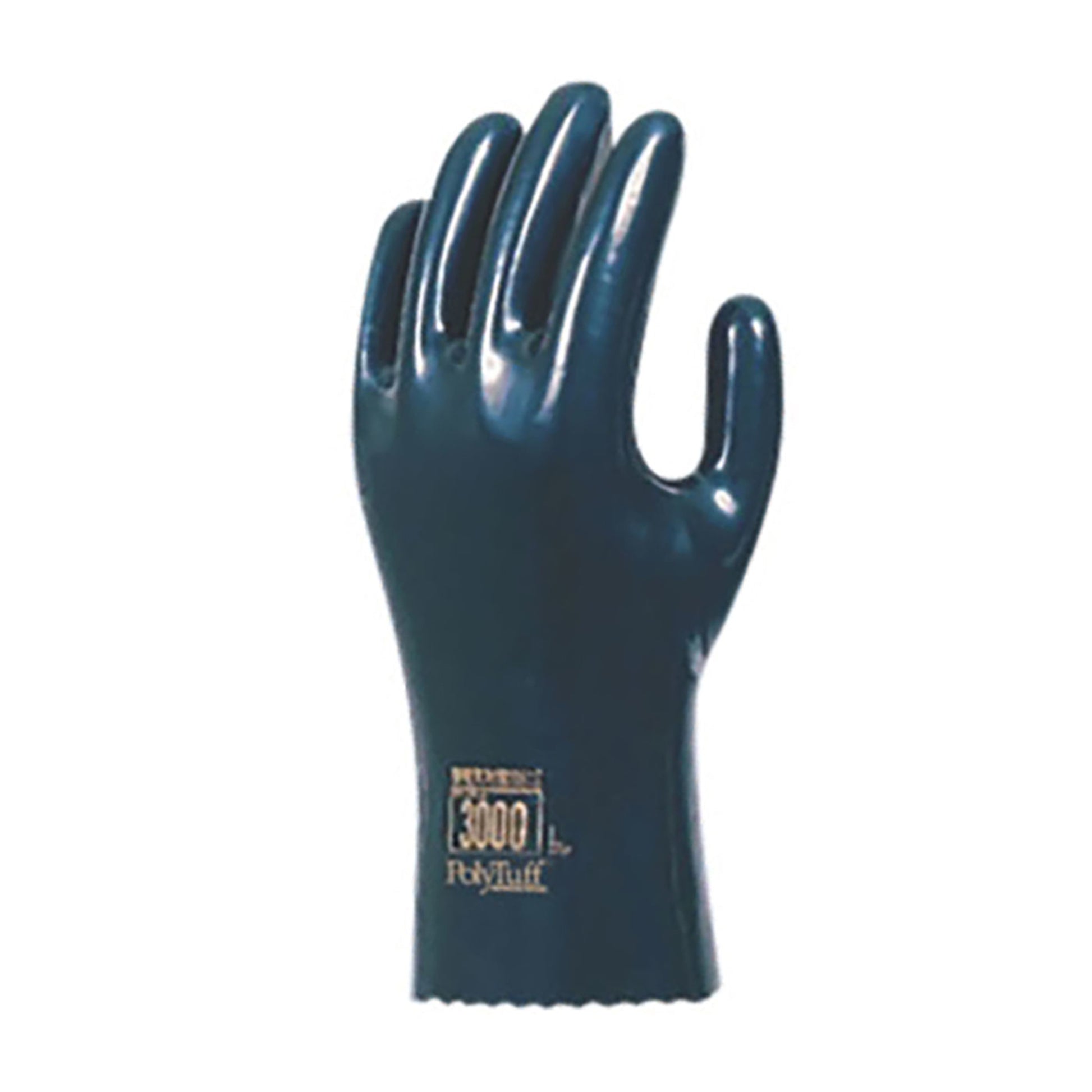 QRP PolyTuff Polyurethane Electrostatic Dissipative (ESD) Solvent Glove w/Cotton Lining - 13" - Black - 1/PR - 330-PIP-3300L