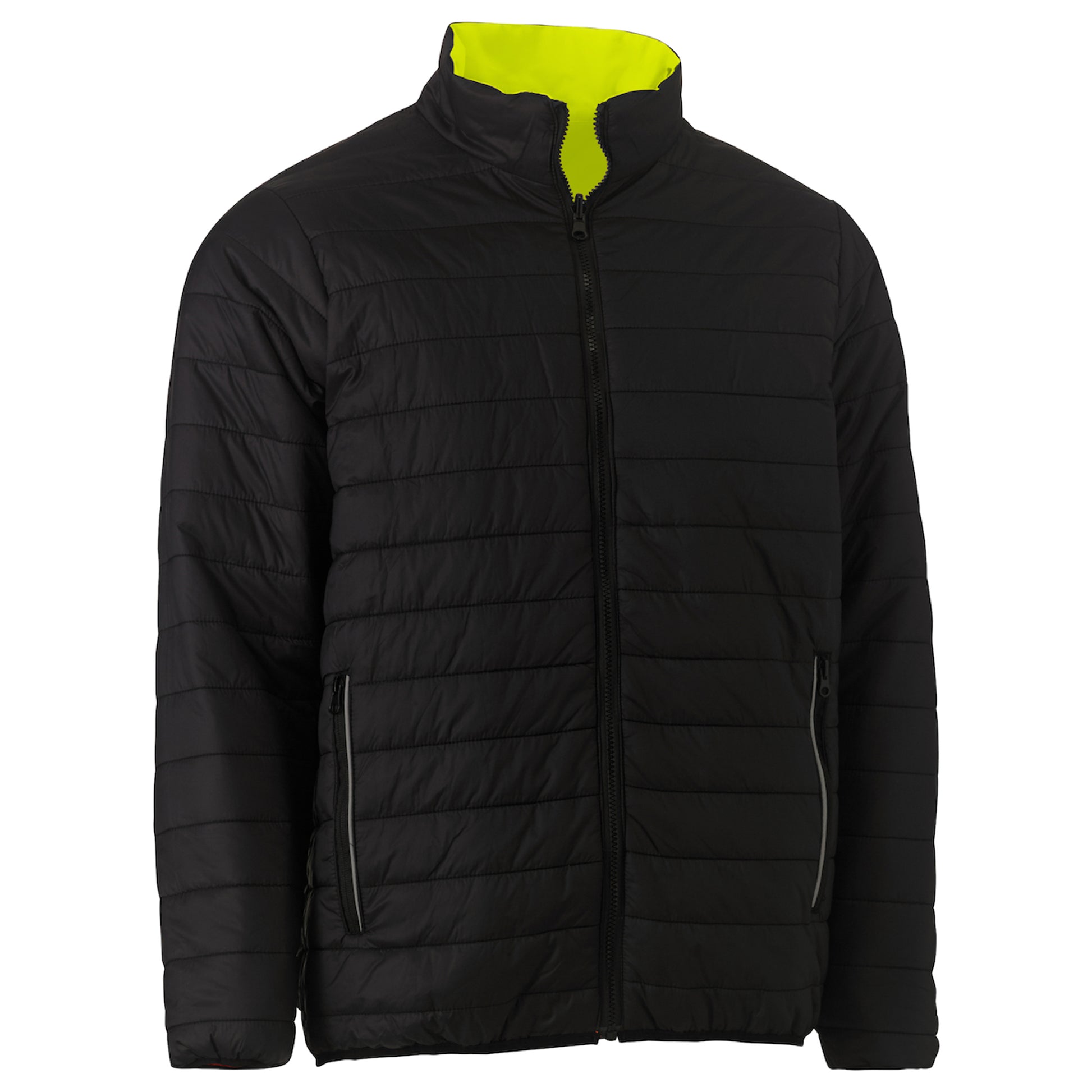 Bisley Hi-Vis Cold Gear ANSI Type R Class 3 Reversible Puffer Jacket - Yellow - 1/EA - 333M6350H