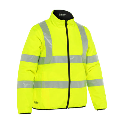 Bisley ANSI Type R Class 3 Women's Contoured Reversible Puffer Jacket - Hi-Vis Yellow - 1/EA - 333W6350H
