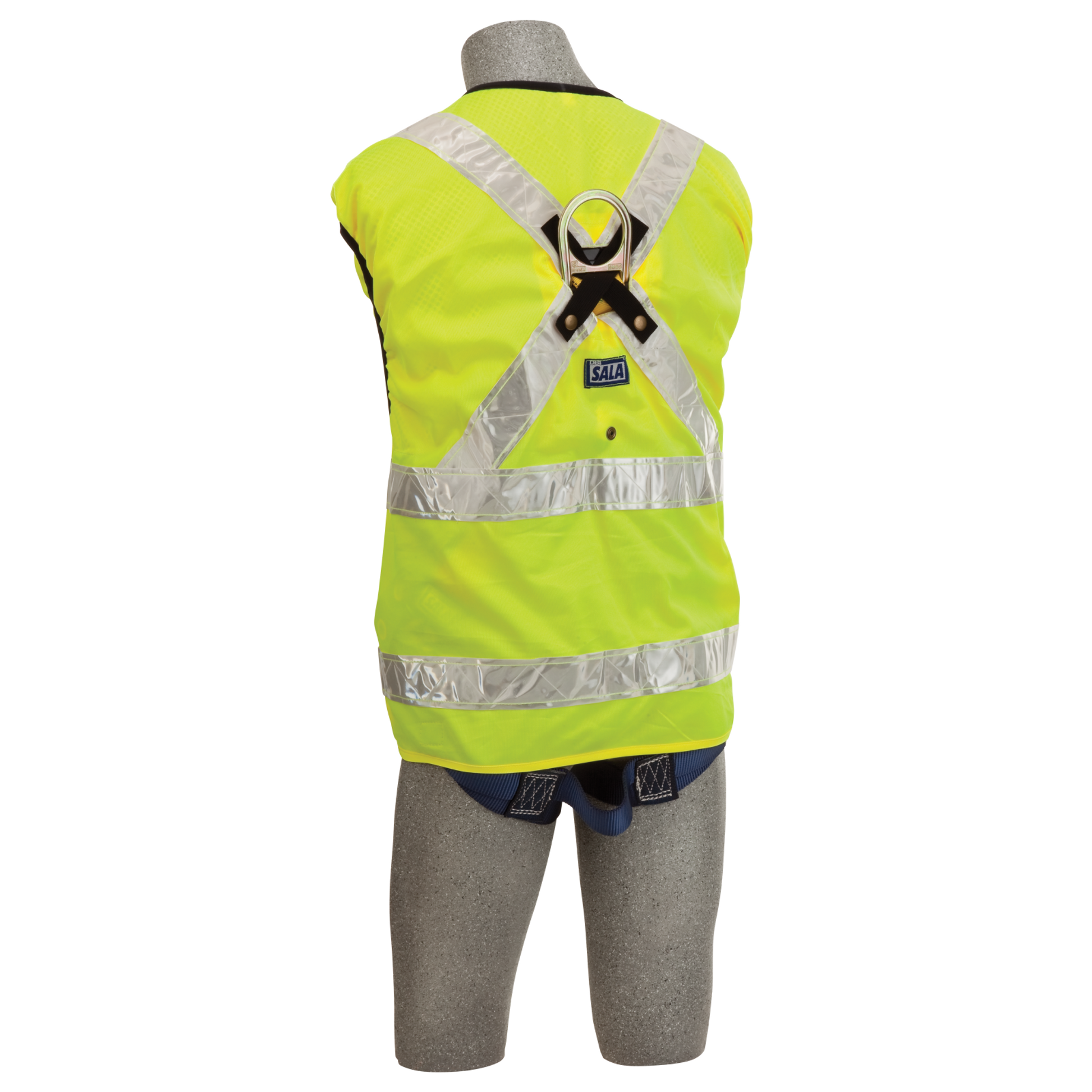 3M DBI-SALA Delta Hi-Vis Reflective Workvest Safety Harness - Yellow - X-Large - 1107421