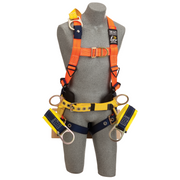 3M DBI-SALA Delta Oil and Gas Climbing/Positioning/Suspension Safety Harness with Board Seat - Hi-Vis Orange - X-Large - 1108128