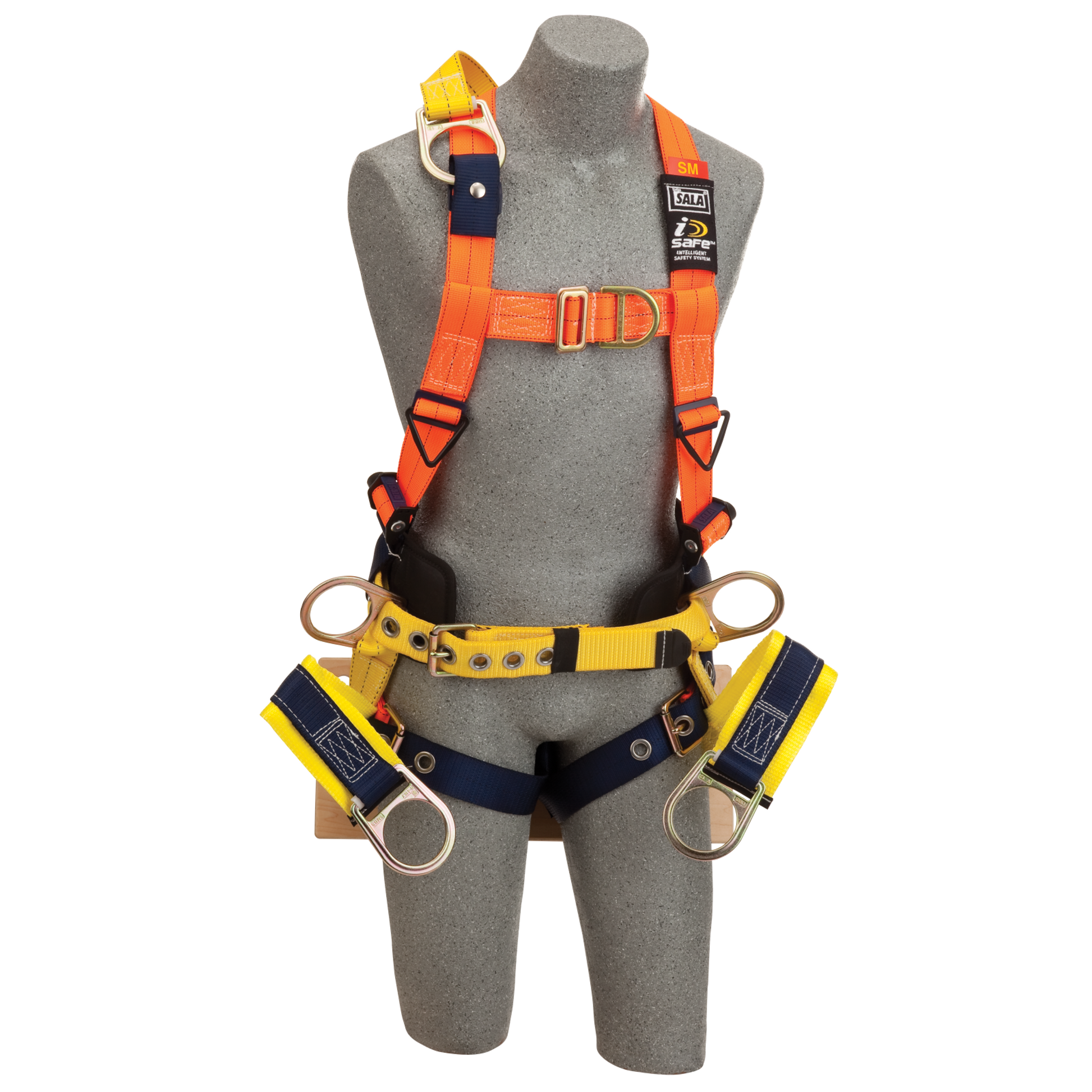 3M DBI-SALA Delta Oil and Gas Climbing/Positioning/Suspension Safety Harness with Board Seat - Hi-Vis Orange - X-Large - 1108128
