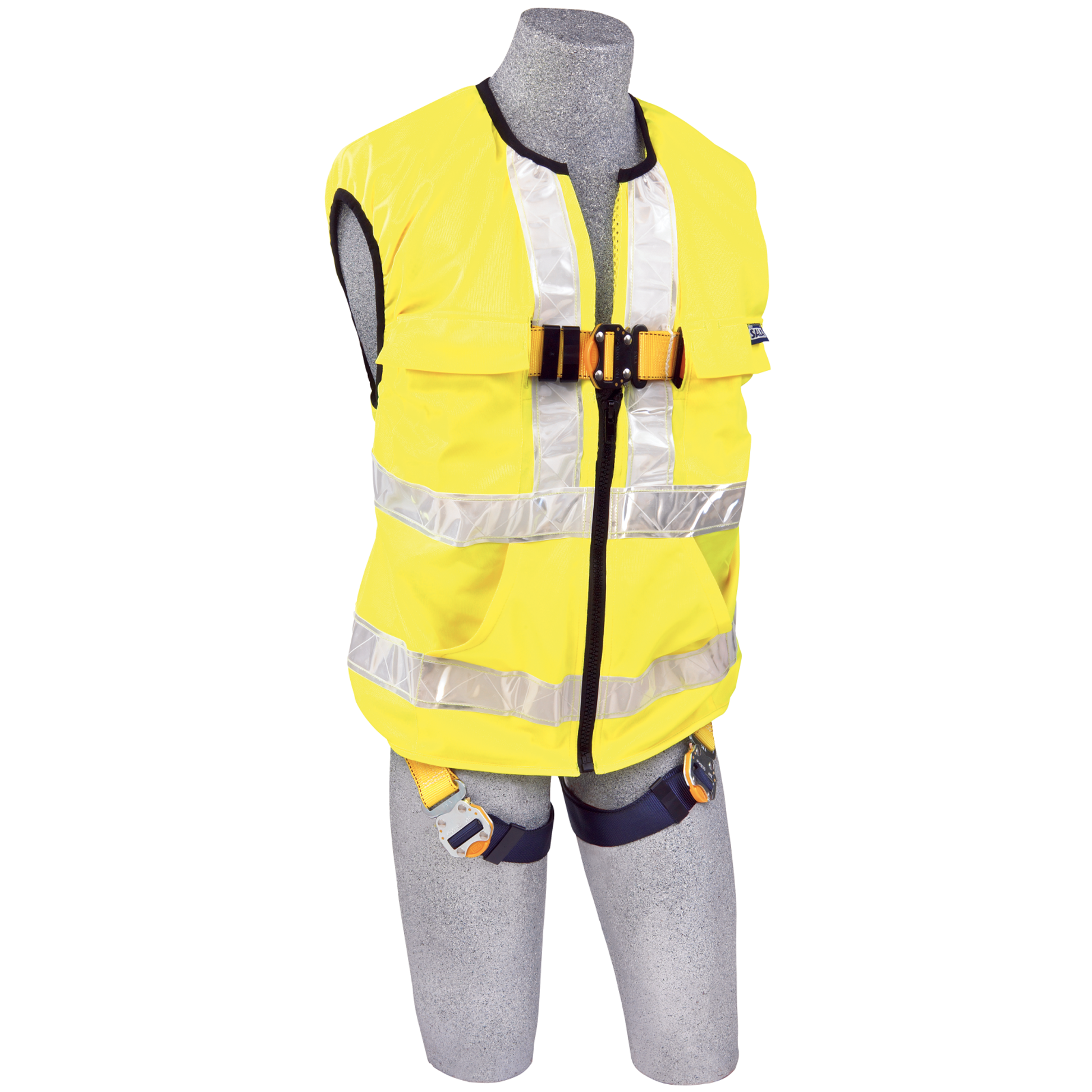 3M DBI-SALA Delta Hi-Vis Reflective Workvest Safety Harness - Yellow - Small - 1111583